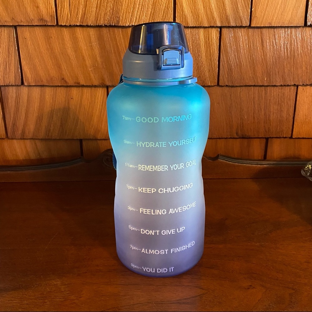 Purple Blue Gallon Water Bottle. Imperfect but NEW